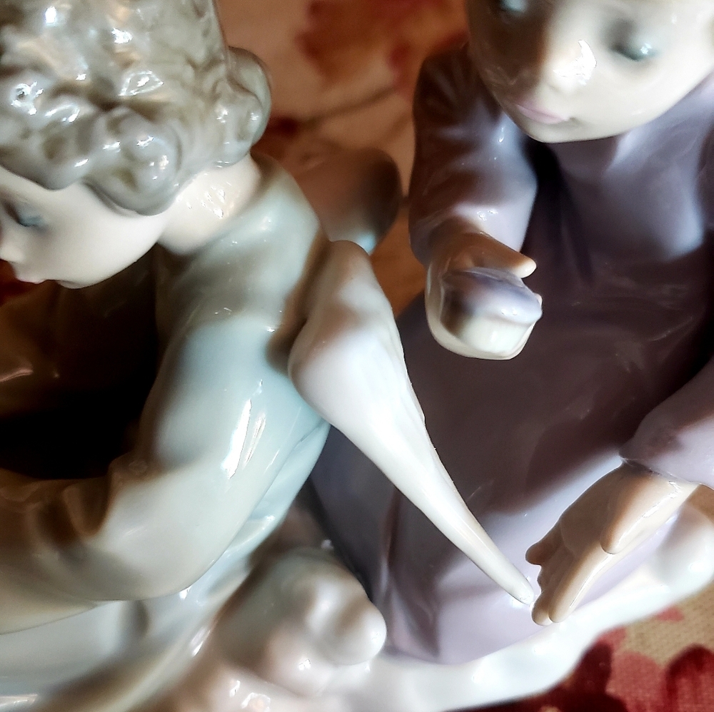 LLADRO Angels - Angelito Pienando al Compañero #5.727 - 1989 VTG - Picture 8 of 16